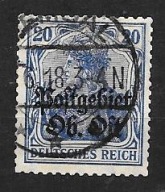 &OKUPACJA NIEMIECKA (ON) ROCZNIK 1916 Fi 24c kas. gw/opis - PRZEDRUKOWE