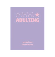 Plakat „Adulting” – Humorystyczny Plakat Typograficzny