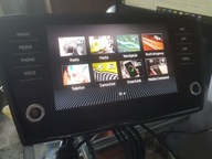 ZESTAW MIB2 EKRAN + CZYTNIK RADIO NAWIGACJA SKODA OCTAVIA III 5E0919605M