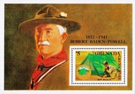 Grenada Grenadyny 1988 Znaczki Blok 145 ** harcerstwo