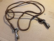 Smycz plecionka brązowa skórzana od kompasu ?