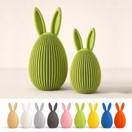 Zestaw wielkanocnych jajek z uszkami dekoracyjne figurki ozdoba