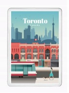 TORONTO KANADA magnes pamiątkowy na lodówkę akrylowy