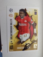 Karta topps matach autograf PSV Eindhoven Johan Bakayoko Europa League