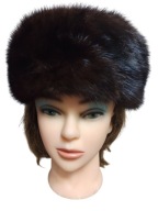 CZAPKA futrzana z naturalnych norek 54/56