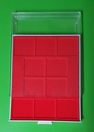 Lindner 2209 - Kaseta szara na 10 monet (69x62mm)