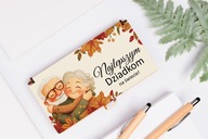 UPOMINEK PUDEŁKO EKO NA CUKIERKI PIĘKNY PREZENT NA DZIEŃ BABCI I DZIADKA