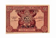 Indochiny Francuskie 20 Cents 1942r. stan.I-