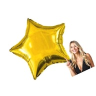 GWIAZDA ZŁOTA BALON FOLIOWY DUŻY40 CM
