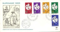 SURINAM SURINAME -koperta FDC -1966 rok