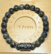 BRANSOLETK RUNA TRIQUETRA STAL 316L SZER.17 CM WYMIAR KAMIEŃ YOOPERLIT