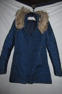 płaszcz pikowany z kapturem ocieplany rozm s