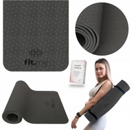 MATA DO ĆWICZEŃ JOGI ANTYPOŚLIZGOWA CZARNA SOLIDNA