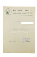 DYPLOM KASZUBSKA BRYGADA WOP 1985 r.