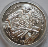 Polska 100 000 zł.50 Rocznica Powstania Waerszawskiego,mennicza