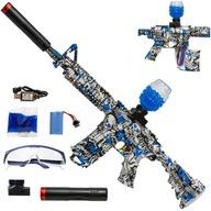 Karabin PISTOLET Kulki Żelowe AUTOMAT AKU Duży Zestaw 30m Graffiti Prezent