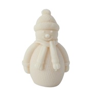 Świeca sojowa dekoracyjna Bałwan – ręcznie robiona | Nuvia Soy