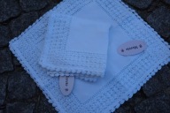 PODUSZKA KOMPLET KORONKA HAND MADE DANISH DESIGN NOWE haft DENMARK BOHO