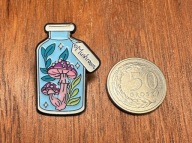 Fajny pin przypinka Grzybki Much*omorki Mushroom