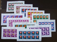 KWIATY OGRODOWE - ARKUSIKI KOMPLET Fi 1392-1403** - 1964r