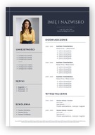SZABLON WZÓR CV RESUME (1 strona) - MS WORD (docx)