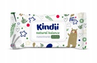 Chusteczki nawilżane Kindii Natural Balance 60 szt. do skóry wrażliwej