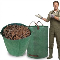 KOSZ OGRODOWY NA LIŚCIE TRAWĘ WOREK SKŁADANY MOCNY TORBA HAGE 120L 76X45CM