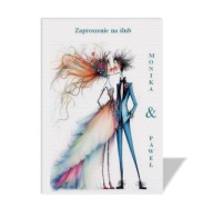 zaproszenia ślubne ,zawiadomienia GOTOWE wykropkowane a8