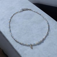 Naszyjnik Choker Naturalny Kamień morganit fasetoany