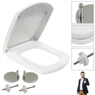 DESKA WC WOLNOOPADAJĄCA DUROPLAST ZAMIENNIK CERSANIT CARINA BIAŁA WYPINANA