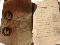 Rosyjska książeczka wojskowa / bilet z 1893 - podoficer , muzyk / Suderwa