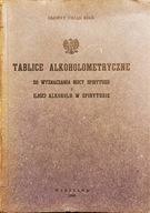 Tablice alkoholometryczne do wyznacznia mocy spirytusu - GUS