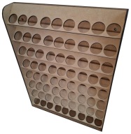 Wieszak na farbki modelarskie | Organizer na farby Vallejo, AP | 72 miejsca