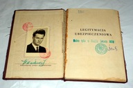 Dowództwo Wojsk Lotniczych - stara Legitymacja Ubezpieczeniowa 1961.