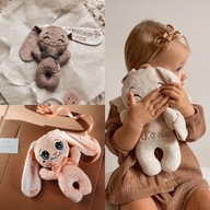 Personalizowany królik narodziny dziecka, Boże Narodzenie prezent