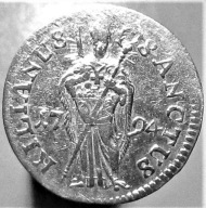 1 SZYLING 1794 WURZBURG BISKUPSTWO WURZBURGA