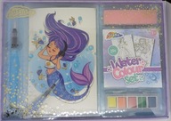 Kolorowanka dla dzieci 5+ SYRENKA - kolorowanie akwarelami