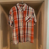Koszula damska 46 w kratę wiskoza len przewiewna super