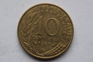 10 CENTIMES 1987 R. FRANCJA - CE124