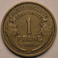 FRANCJA - 1 frank 1931