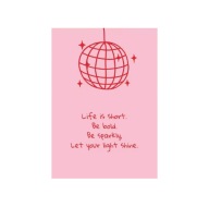 Plakat „Zabłyśnij” – Motywacyjny Plakat Disco