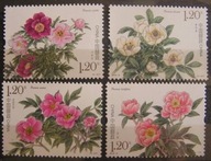 Chiny - Mi 5085/88 - Peonie