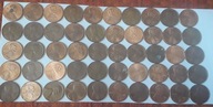 USA zestaw 50 x 1cent ciekawy mix roczników (nieprzebierane) Feb 12 POLECAM