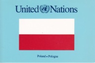 USA - NOWY JORK - UNITED NATIONS - ONZ - POLSKA - FLAGA