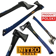 SIEKIERA ROZŁUPUJĄCA MAŁA DO ROZŁUPYWANIA KUTA STAL TRZONEK GUMOWY 60CM