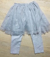 Next spódnica tiulowa z legginsami szara 3-4 lata 104 cm