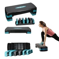 STEP DO AEROBIKU 3-STOPNIOWY STEPPER FITNESS CARDIO MOCNY DO 120KG