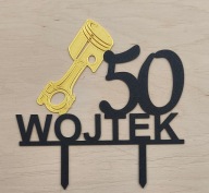 topper na tort dekoracja urodziny personalizacja wiek imię TŁOK!!!