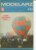 Modelarz 4/1985 parowóz Pd5, szkuner-jacht Ariel