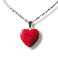 H13 Łańcuszek+ Wisiorek/zawieszka kamienie HOWLIT SERCE